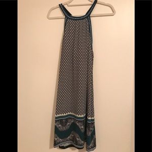 Navy patterned dress